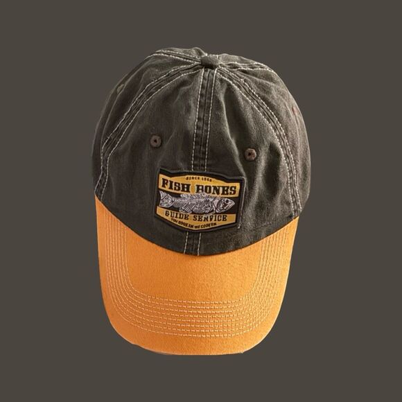 Point North Fish Bones Adjustable Back Hat Baseball Cap - Picture 8 of 9